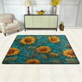 thumbnail image 3 of Area Rugs 72"x48" Indoor Non-Slip Wear Resistant Floor Mats Soft Large Carpets for Living Room Bedroom Home Decor Washable Rug Detailed Sunflowers, 3 of 7