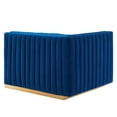 thumbnail image 3 of Conjure Channel Tufted Performance Velvet Left-Arm Chair, 3 of 6