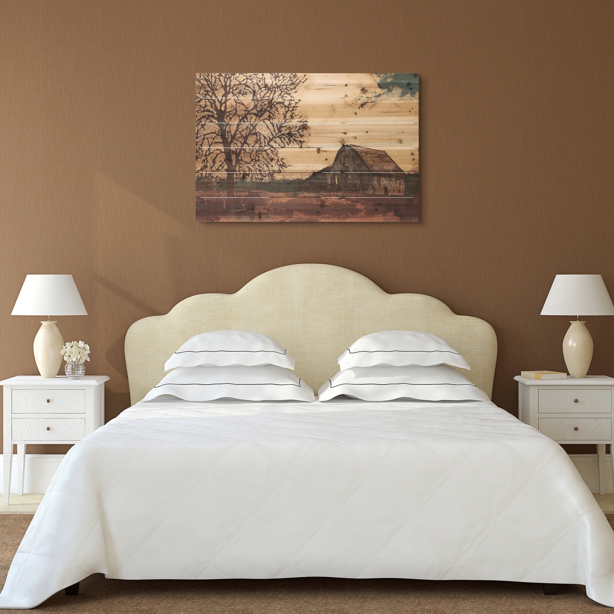 Empire Art "Erstwhile Barn" Digital Wall Art Print on Solid Fir Wood Planks 24 x 36