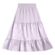 thumbnail image 5 of Falda de verano para niños, color sólido, relajada, deportiva, cintura elástica, nudo, falda completa para niños, falda de poliéster para niños, 5 of 5