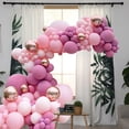thumbnail image 2 of Beyondtrade 133pcs Wine Red Pink Balloon Garland Arch Kit for Wedding Party Background Decoration, 2 of 8