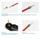 thumbnail image 2 of Kit de terminales de casquillos de cable de 1900 piezas, conector de terminal AWG 22-10, extremos de clavija de cable aislados para electricidad, 2 of 6