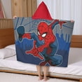 thumbnail image 2 of Kids Bath Towels Cartoon Spider-Man Kids Towels Bath 60" x 35" Boy Kids Bath Towels Boy Kids Hooded Bath Towel Red Bath Towels for Kids Hooded Bath Towels for Kids Ages 4-8 Boys Bath Towel, 2 of 7