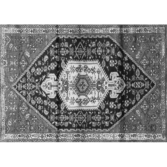Ahgly Company Indoor Rectangle Persian Gray Traditional Area Rugs, 2' x 3'