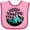 Pink and Fuchsia, variant on Inktastic Pigeon Forge, Tennessee Mountains Boys or Girls Baby Bib