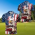 thumbnail image 4 of Jeiento His and Hers Matching Outfits Womens Sleeveless Golf Shirts 250 Years Eagle Golf Shirt for Men USA Flag Moisture Wicking Golf Tops for Tennis Athletic Workout Running, Men's L, 4 of 6