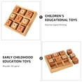 thumbnail image 2 of 1 Set Tic Tac Toe Wooden Board Games Parent-Child Intelligence Leisure Game Toy, 2 of 6