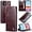 Red, variant on Leather Case for iPhone 11 Card Slot Folio Flip Wallet Case for iPhone 11 Premium PU Magnetic Kickstand Cover Soft TPU Inner Case Black