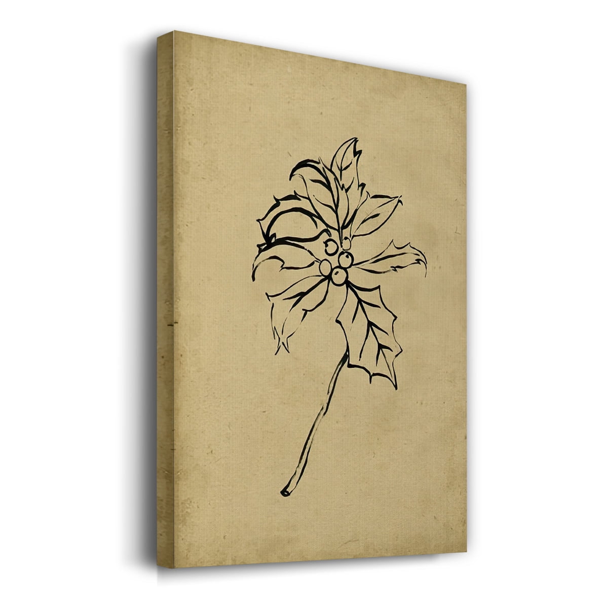 Holly Branch II- Gallery Wrapped Canvas