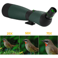 occer 2575x70 Spotting Scope Telescope with Tripod,Long Eye Relief 45