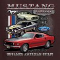 thumbnail image 2 of Ford Mustang Untamed Spirit Cars and Trucks Tri-Blend Racerback Tank Top, Brown, Large, 2 of 5