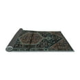 thumbnail image 2 of Ahgly Company Indoor Rectangle Medallion Light Blue Traditional Area Rugs, 7' x 9', 2 of 4