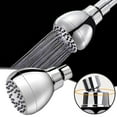 High Pressure Shower Head 3 Inches Clog Leak Fixed Showerhead With Adjustable Swivel Brass Joint