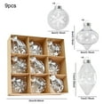 thumbnail image 3 of 9-PCS Irregular Christmas Decoration Balls Set with PET Transparent Material and Various Shapes for Home and Tree Decoration, 3 of 6
