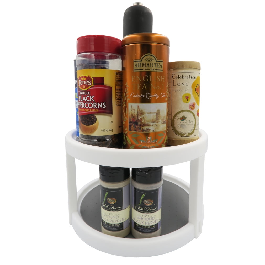 Evelots Lazy Susan2 TierNon SkidSpinning