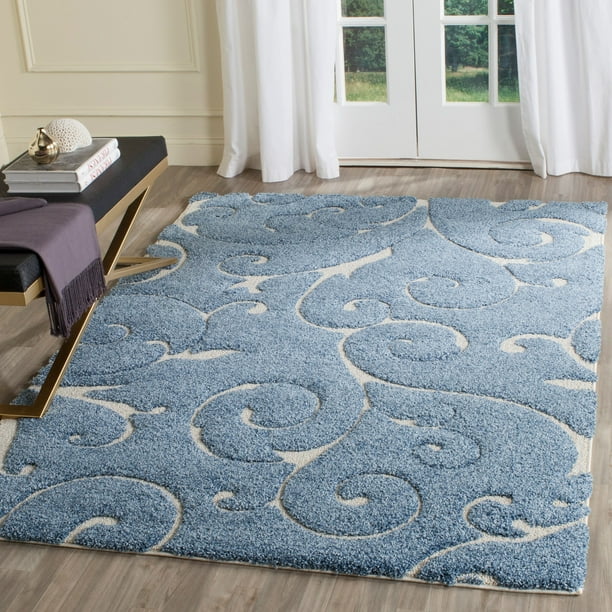 Safavieh Florida Douglas Floral Vines Shag Area Rug Or Runner Walmart
