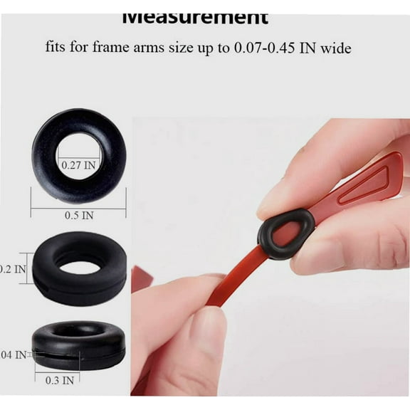 Eyeglass Ear Grips 12 Pairs Glasses Ear Cushion Soft Silicone Eyeglasses Temple Tips Sleeve Retainer, Anti-Slip Comfort Glasses Retainers for Sunglasses Reading Glasses Eyewear (Round,Clear)