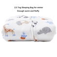 thumbnail image 5 of Saco de dormir de invierno para bebé con mangas largas acolchadas extraíbles, saco de dormir para bebé, pijama para niños pequeños durante todo el año, 5 of 5