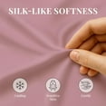 thumbnail image 6 of Sacred Thread Rayon Derived from Bamboo Sheets Twin XL Size, 18'' Deep Pocket Cooling Sheets for Hot Sleepers, 4 PC Cooling Sheets (Twin XL Size) (Lavender), 6 of 9