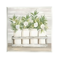 Stupell Industries Herbs & Florals Jars Botanical & Floral Painting Unframed Art Print Wall Art, 12 x 12