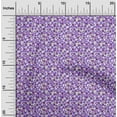 thumbnail image 2 of oneOone Polyester Spandex Purple Fabric Floral Abstract Sewing Material Print Fabric By The Yard 56 Inch Wide, 2 of 4