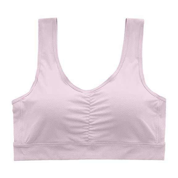 Sngxgn Women's Workout Sports Bras Fitness Backless Padded Low Impact Bra Yoga Crop Tank Top(Purple,XXXL)