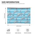 thumbnail image 4 of Fotbe Dolphin Reusable Cosmetic Bag Makeup Bag for Women Large Travel Cosmetic Pouch Girls' Make Up Organizer, 4 of 8
