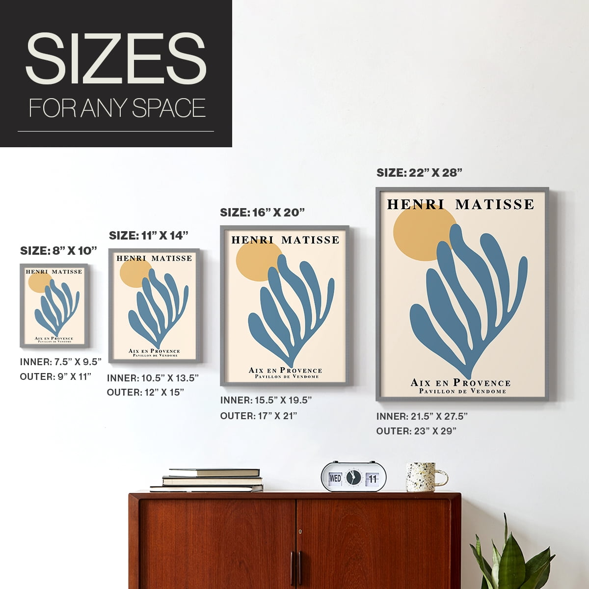 Matisse XCI Framed Print - Solid Wood