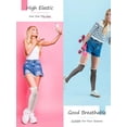 thumbnail image 5 of 4 Pairs Winter Women's Extra Long Button Boot Socks with Lace Trim Over the Knee Thigh High Lace Stockings, 5 of 7
