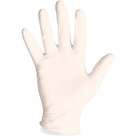 ProGuard Disposable Latex Powdered Gloves X-Large Size - Latex - Natural - Powdered, Disposable, Ambidextrous, Rolled Cuff, Beaded Cuff - For Assembling, Cleaning, Manufacturing, Laboratory Applicatio