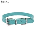 thumbnail image 2 of Collar de cuero para perros, collares ajustables para cachorros, collares para perros pequeños, collar multicolor para mascotas, 2 of 5