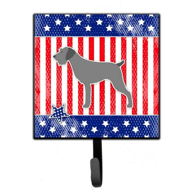 USA Patriotic German Wirehaired Pointer Leash or Key Holder