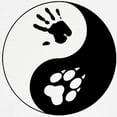 thumbnail image 3 of CafePress - Wolf Therian Ying Yang Baseball Jersey - Cotton Baseball Jersey, 3/4 Raglan Sleeve Shirt, 3 of 4