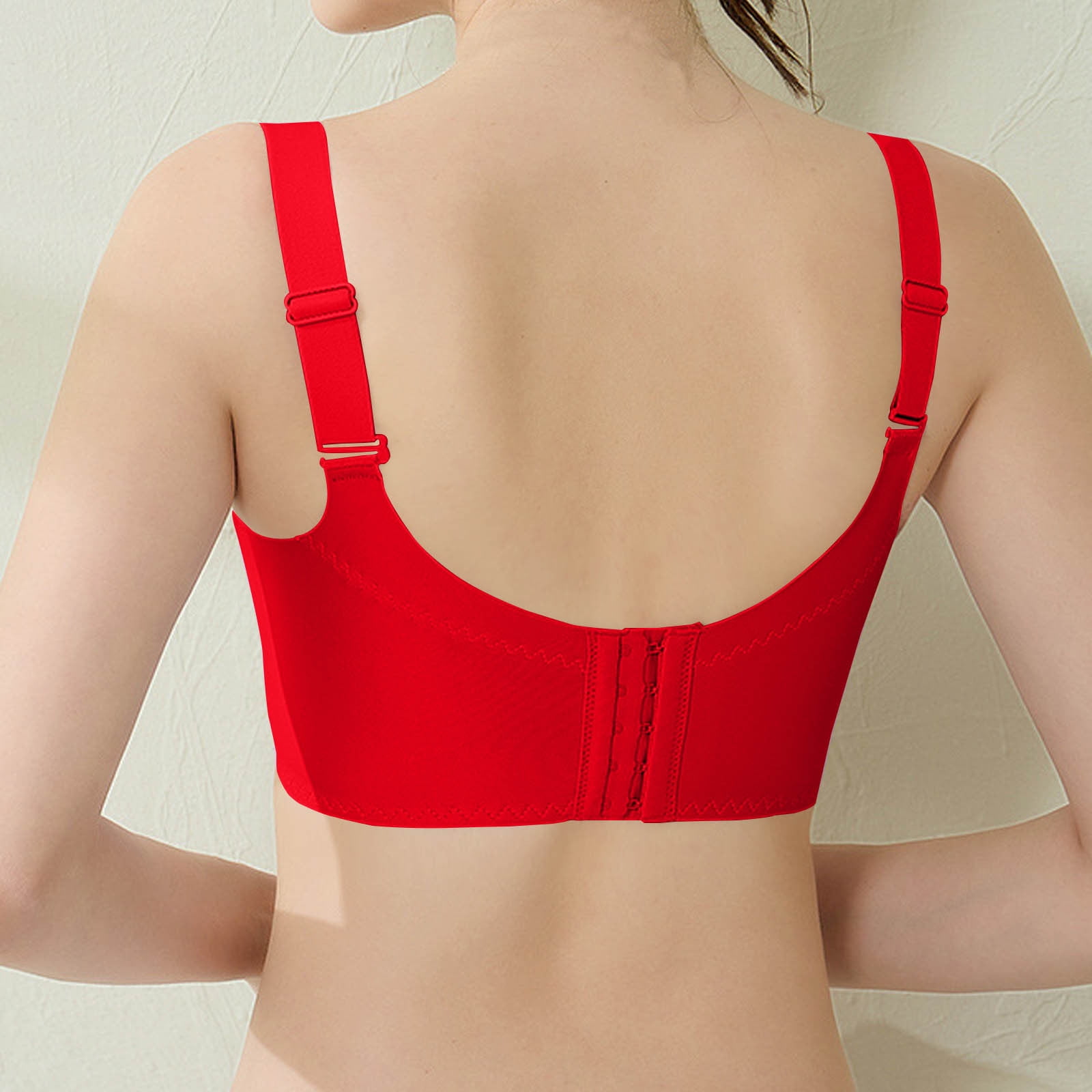 Wancir No-WireWireless Bras for Women Full Coverage Supportive Lightly Lined Cup Lace Bra
