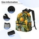 thumbnail image 3 of Disketp Retro Warm Lemon Flower Mochila Ligera Clásica con Múltiples Bolsillos, Mochila Casual para Hombre y Mujer, Ideal para Escuela, Trabajo y Viajes, 3 of 6