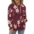 thumbnail image 4 of Cherry Blossom Floral Print 3d Sweatshirts Hoodie Fashion Casual Personality Men's Women Street Hoodie Pullovers Long Sleeve Comfortable Top, 4 of 6