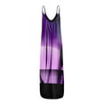 thumbnail image 2 of KOMOO Women Loose Long Dress, Abstract Oil Painting Sling Dress Sleeveless U Neck Dress Plus Size, 2 of 4