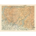 thumbnail image 2 of Bertarelli 14x12 Gold Ornate Wood Framed with Double Matting Museum Art Print Titled - Bergamo Alps North Italy - Bertarelli 1914, 2 of 4