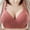 Hot Pink, variant on purcolt Women's Comfort Wire Free Bras Print Lightly Lined Breathable Brassiere Plus Size Push Up Bra Full-Coverage Wireless Bralettes Shaping Lingerie Adjustable Everyday Underwear