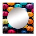 thumbnail image 2 of Designart "Umbrella Canopy in the Sky III" Sky Square Mirror Wall Decor Traditional - Large Multicolor Square Bathroom Mirror - Square Printed Wall Mirror Art, 2 of 5