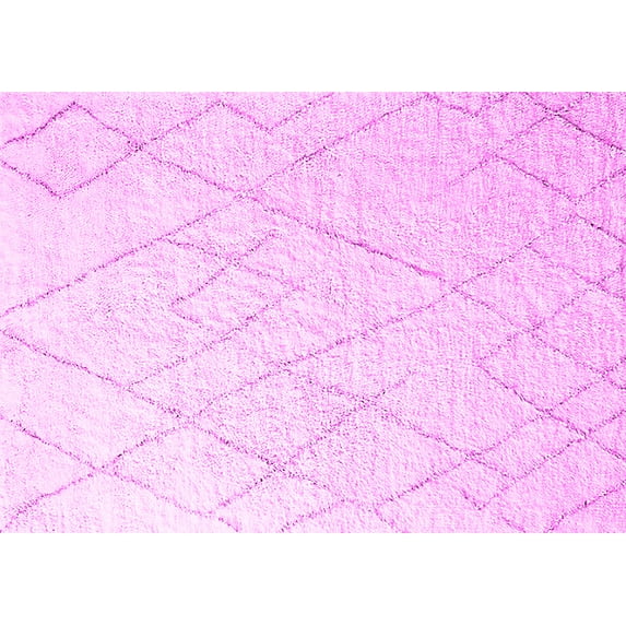 Ahgly Company Indoor Rectangle Oriental Pink Industrial Area Rugs, 8' x 10'