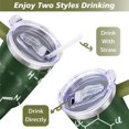 thumbnail image 5 of 40oz Math Equations Science Physical Stainless Steel Flip Straw Tumbler Spill Proof Travel Cup Double Wall Vacuum Insulated Coffee Mug with Handle, 5 of 6