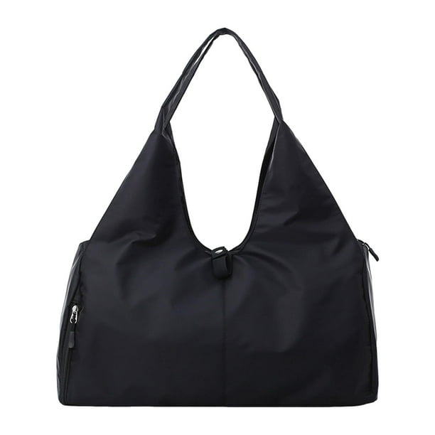 Bolso de hombro grande para mujer, gran capacidad para uso diario, gimnasio, deportes, viajes, Negro Jinwen Monedero de hombro