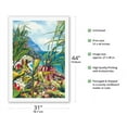 thumbnail image 2 of Road To Hana - Maui Hawaii - From an Original Hawaii Watercolor Painting by Peggy Chun - Fine Art Rolled Canvas Print 27in x 40in, 2 of 4