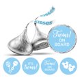 thumbnail image 1 of Darling Souvenir DIY Twins Baby Shower Theme Stickers chocolate Candy Labels 190 Pcs-Light Blue, 1 of 2