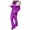 Purple, variant on Plus Size Jumpsuit Women Solid Casual Thick Hot Snowboard Skisuit Outdoor Sports Zipper Cotton Padded Hooded Jumpsuit Ski Suit,Blue Women'S Nylon Jumpsuit L