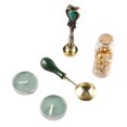 thumbnail image 1 of Sealing Wax Set Candle Seals Detachable Spoon Beads Vintage Kit DIY Gift Durable Best Wish Craft Envelope Invitation, 1 of 20