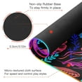 thumbnail image 4 of Large RGB Gaming Mouse Pad Led Glowing Mousepad Non-Slip Rubber Base 13 Light Modes 35.4x15.7 Magic Jellyfish and Starfish, 4 of 6