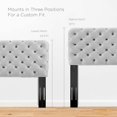 thumbnail image 5 of Modway Lizzy Tufted King/California King Performance Velvet Headboard in Light Gray, 5 of 7
