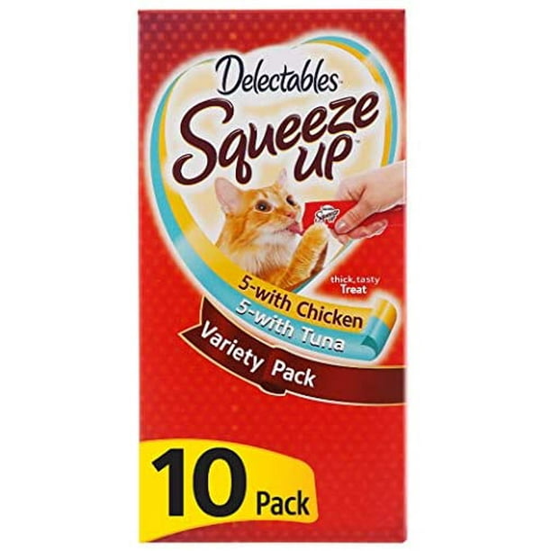 Hartz Delectables Squeeze Up Interactive Lickable Wet Cat Treats for